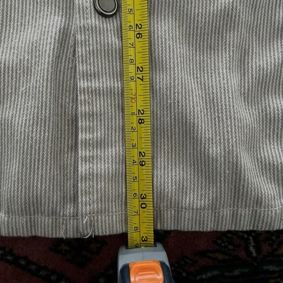 Nixon Men's Striped Gray Shirt Jacket - Picture 12 of 13